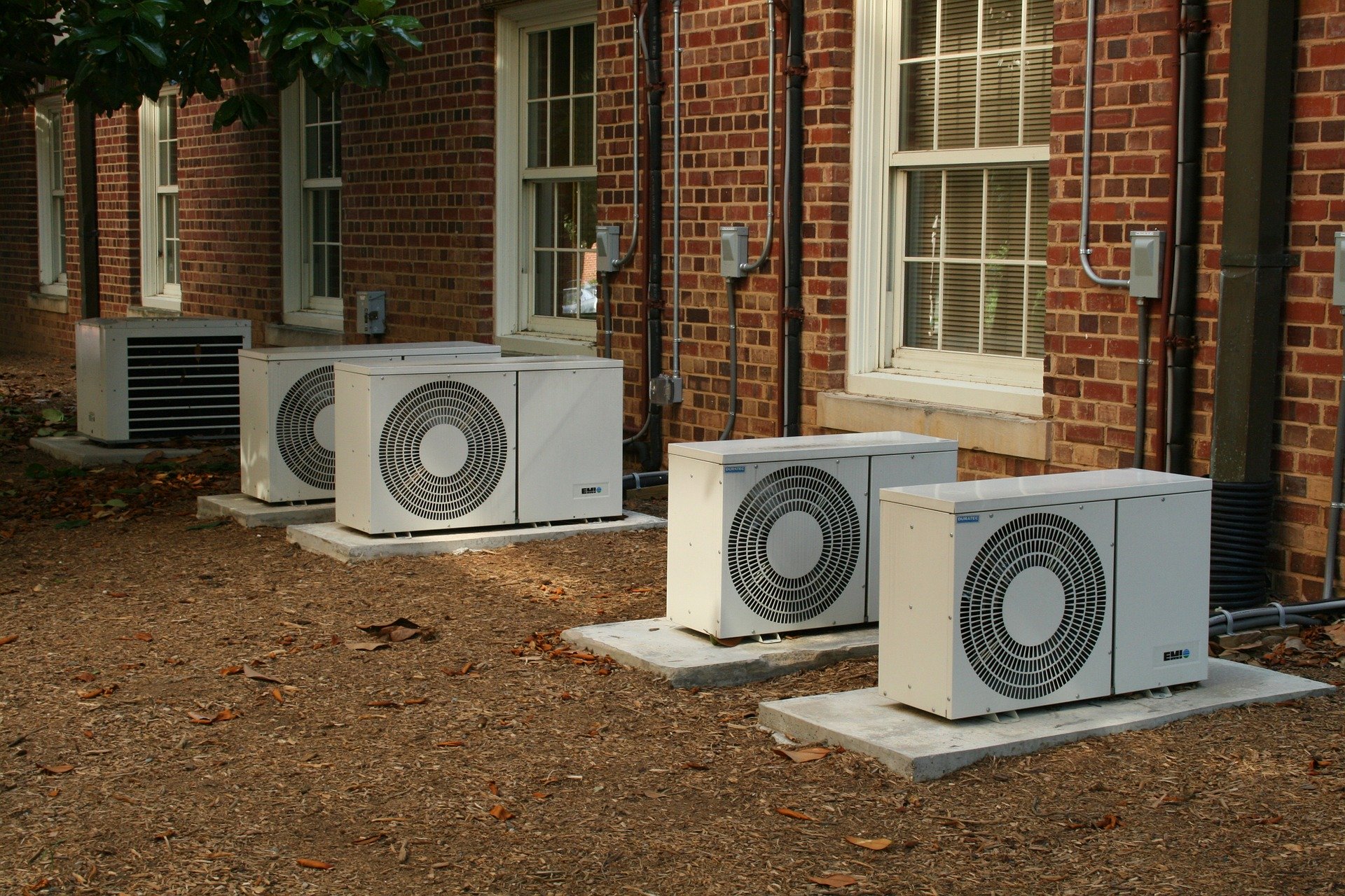a picture showing air conditioning units
